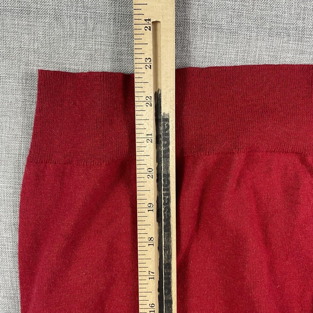 Eileen Fisher Cardigan Sweater Womens Large Red Cotton Cashmere Button Knit - Picture 5 of 9
